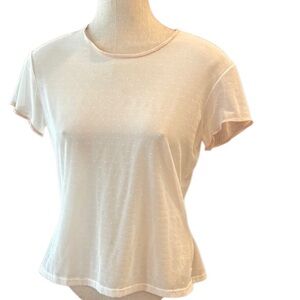 Ralph Lauren Top short sleeve white sheer